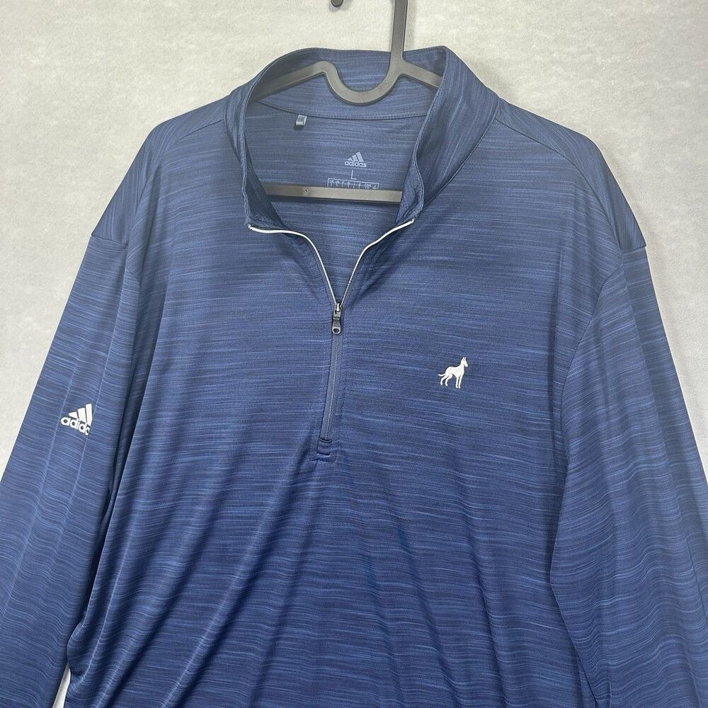Adidas Men’s Large Quarter Zip‎ Doberman Pinscher Embroidered Golf Long Sleeve